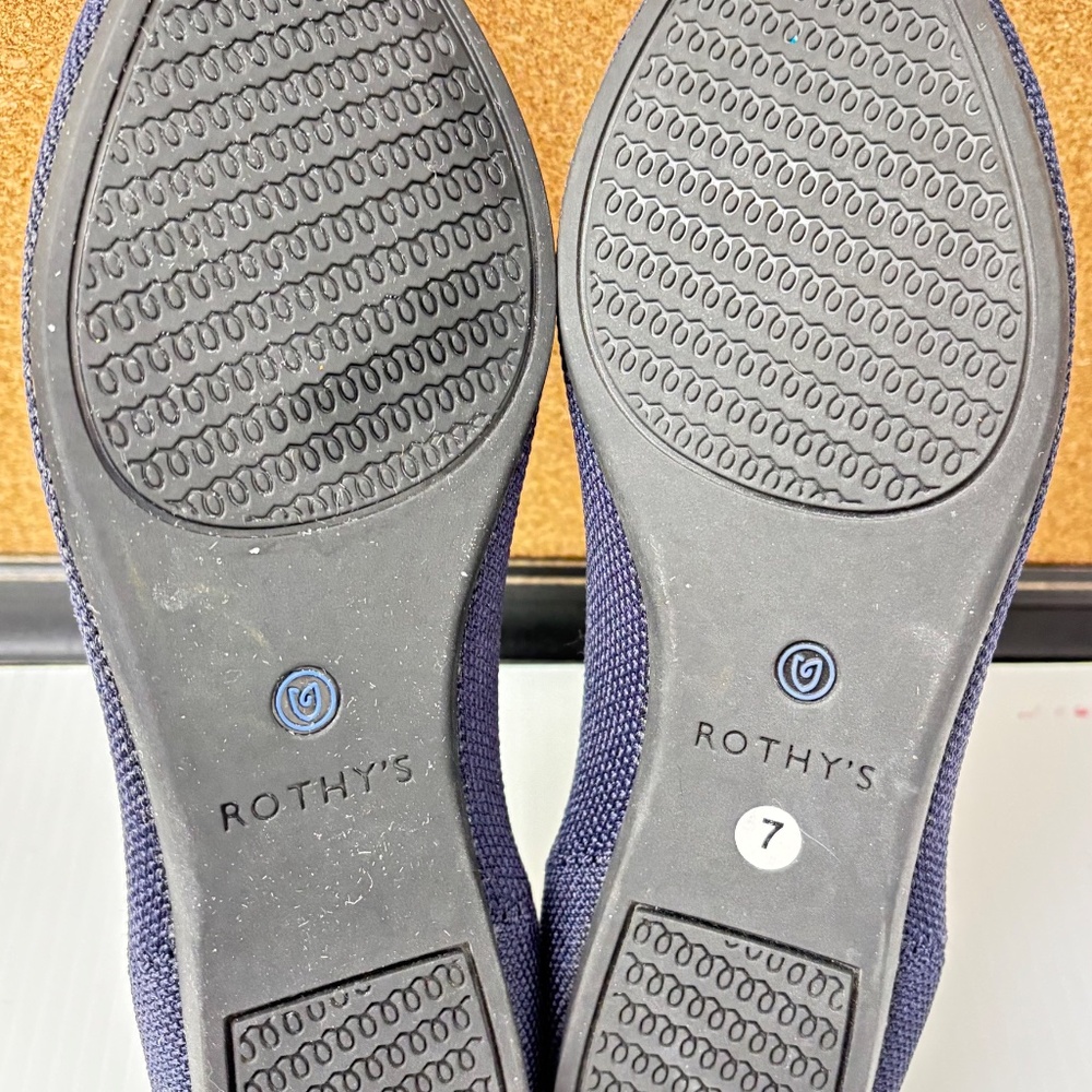 Rothy's The Point Dark Royal Blue  Size 7 - Picture 8 of 10
